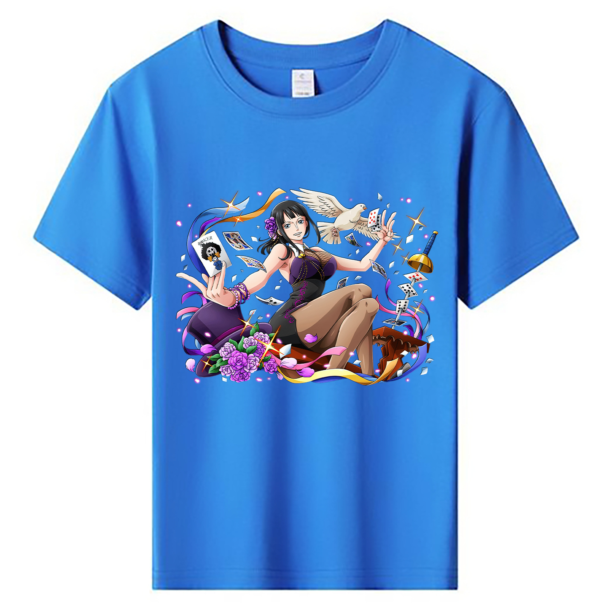 ワンピース ニコ・ロビン ONE PIECE Nico Robin 綿100％キッズTシャツ（フロントプリント）